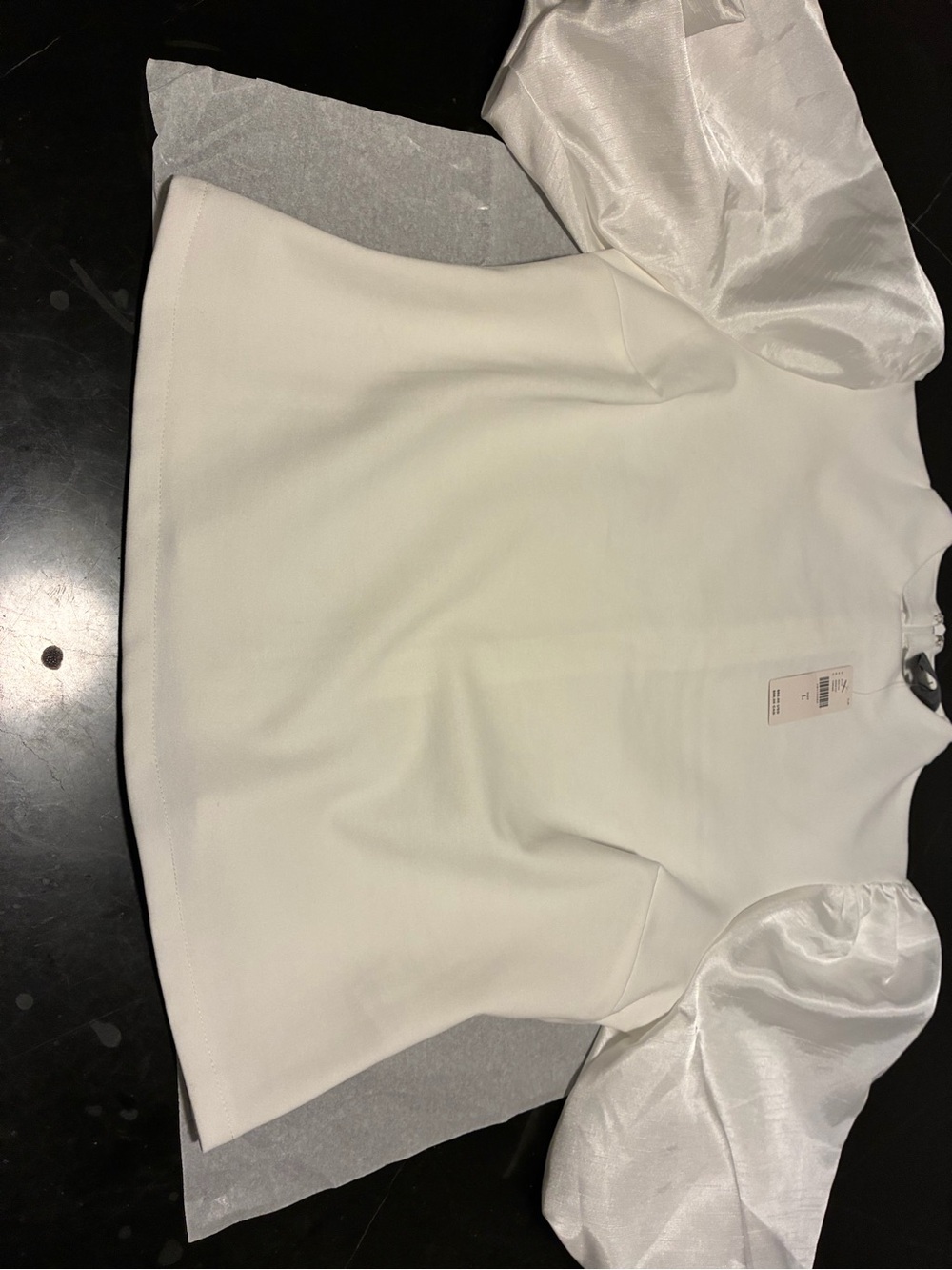 Sunday in Brooklyn Cream Puff-Sleeve Top